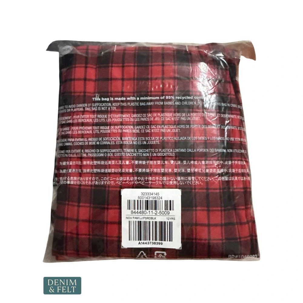 NEW‎ Gap Baby Organic Cotton Red Plaid Holiday PJ Set Christmas Size 12